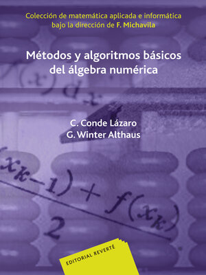 cover image of Métodos y algoritmos básicos del álgebra numérica